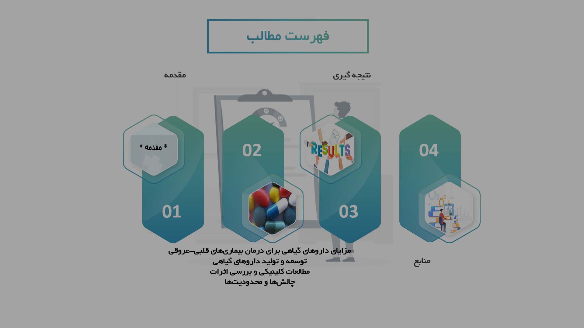 پاورپوینت در مورد توسعه داروهای گیاهی برای درمان بیماری‌های قلبی-عروقی